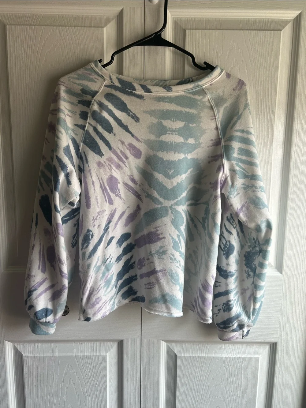 art class Pastel Tie-Dye Crewneck Sweatshirt - White / Blue / Lilac